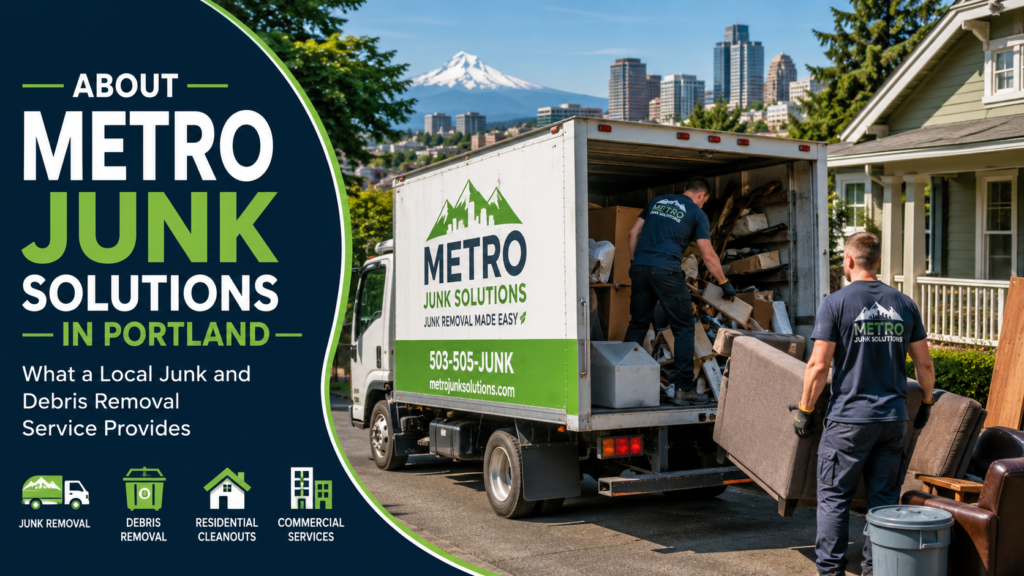 About Metro Junk Solutions in Portland: What a Local Junk and Debris Removal Service Provides